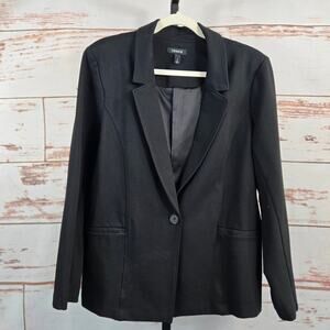 Torrid Chelsea Studio Luxe Ponte Blazer Black Size 2